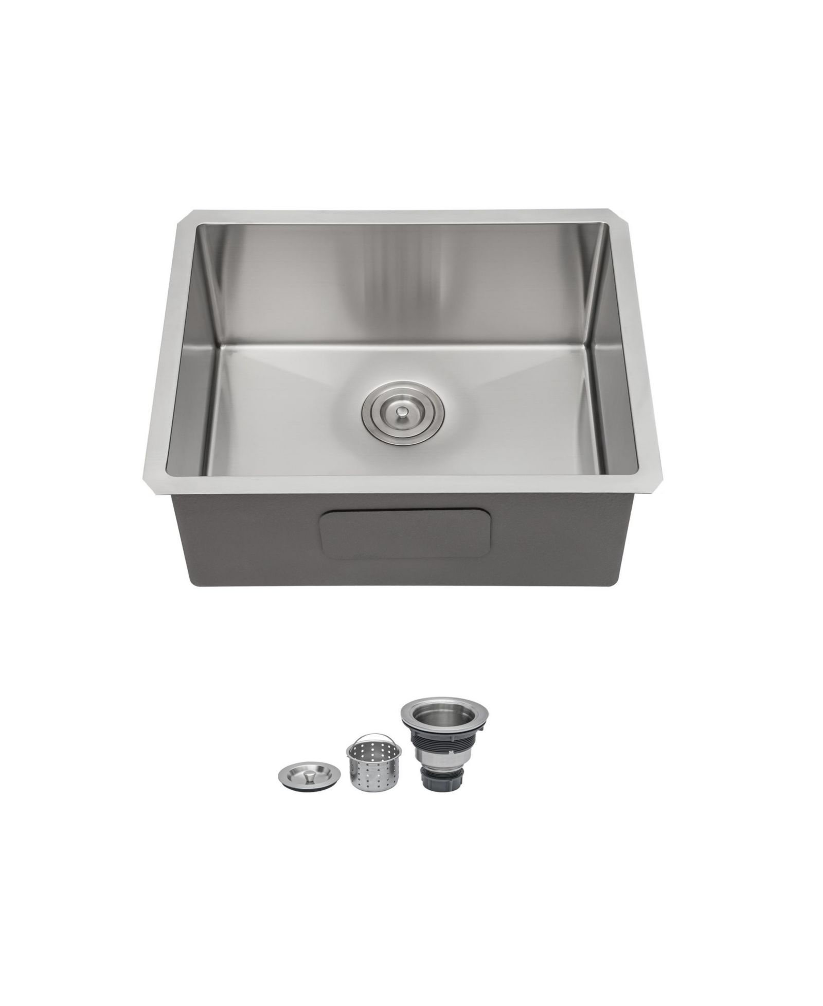 flynama 23x18x9inch Undermount Kitchen Sink Single Bowl Stainless Steel 16 Gauge Deep Basin