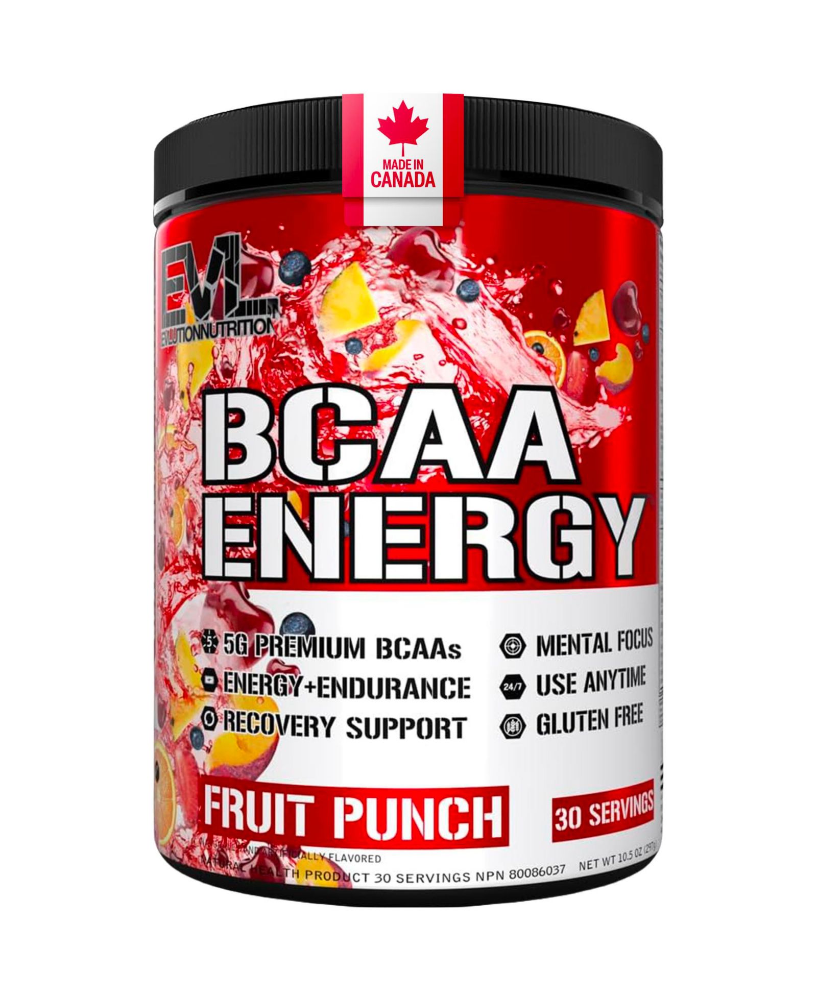 Аминокислоты EVL BCAAs Powder Fruit Punch