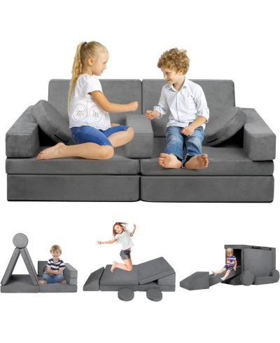 Kinder King Modular-Convertible 9-Piece Sofa, Ages 3+