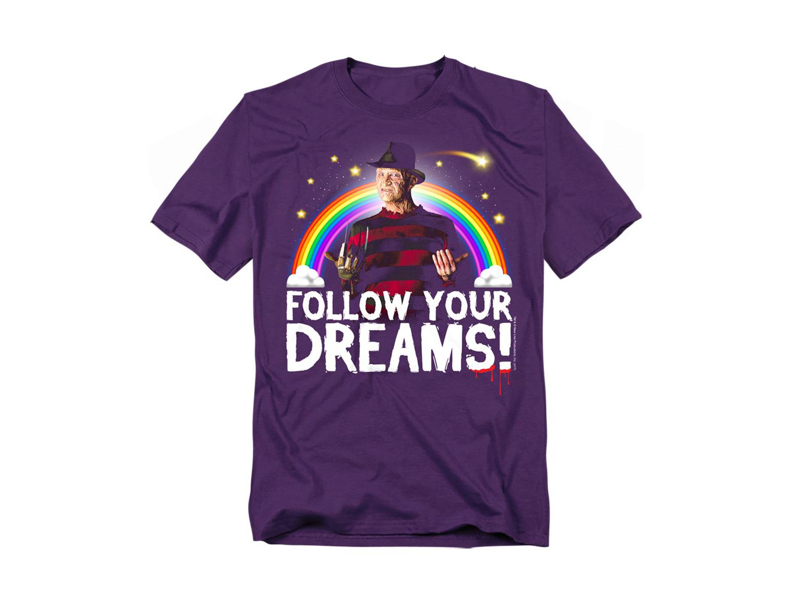 Friday The 13th Men's Nightmare on Elm Street Follow Your Dreams T-Shirt