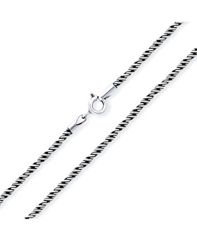 Bling Jewelry Bali Balinese Indonesian Rope Twist Chain Necklace