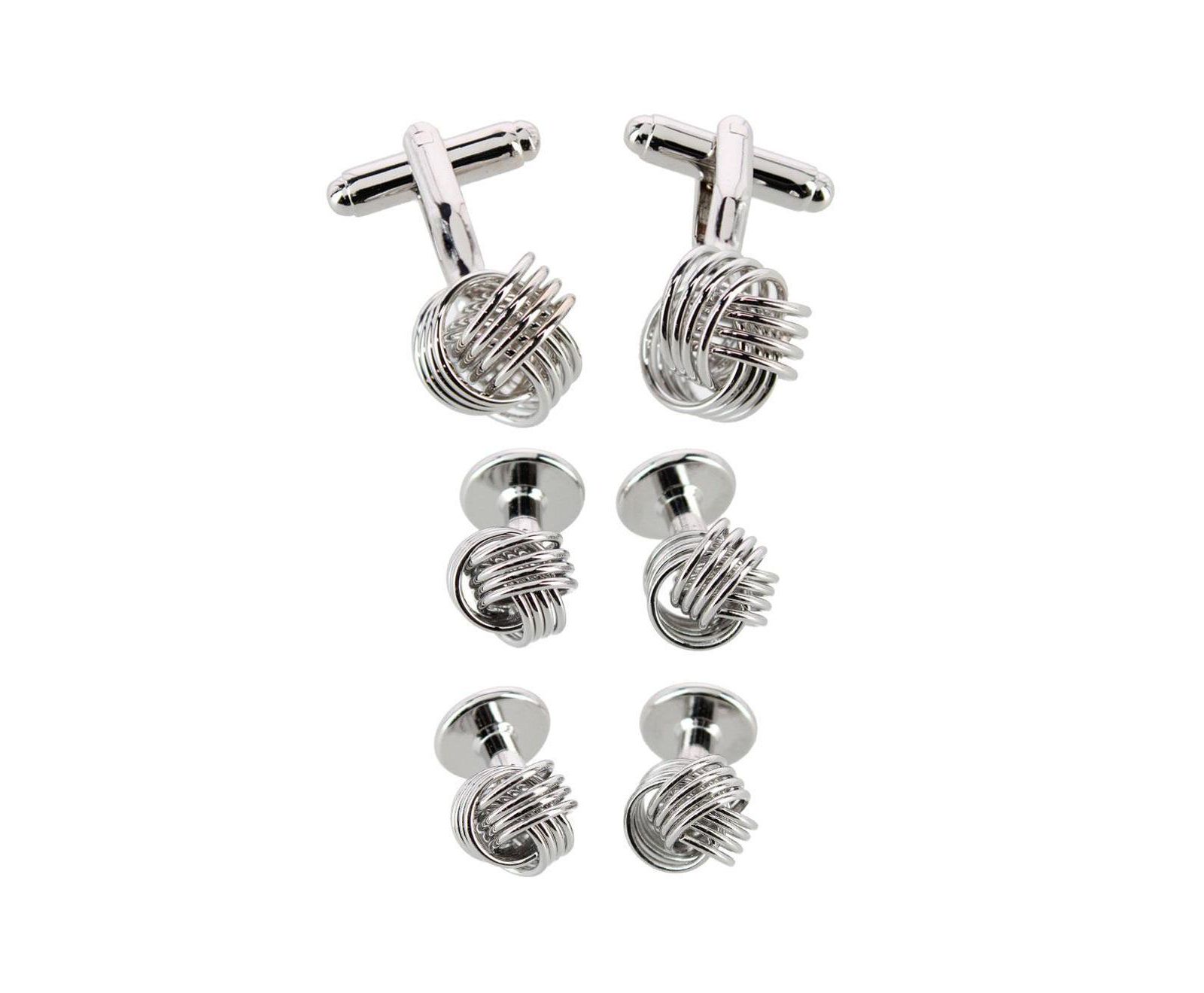 TRAFALGAR Мужской Kenneth Knot Formal Set (2 Cuffs + 4 Studs)