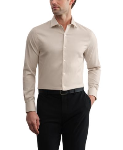 Tommy Hilfiger Men's TH Flex Twill Slim-Fit Dress Shirt