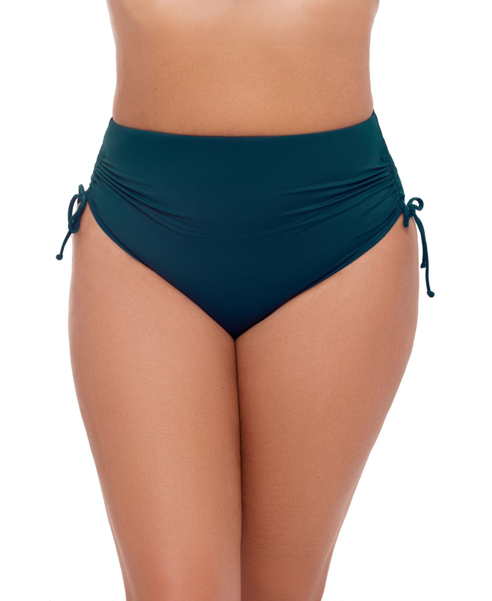 S3 Apparel Women's Smoothing and Sculpting Cinch Adjustable High-Waist Swimsuit Bikini Bottoms