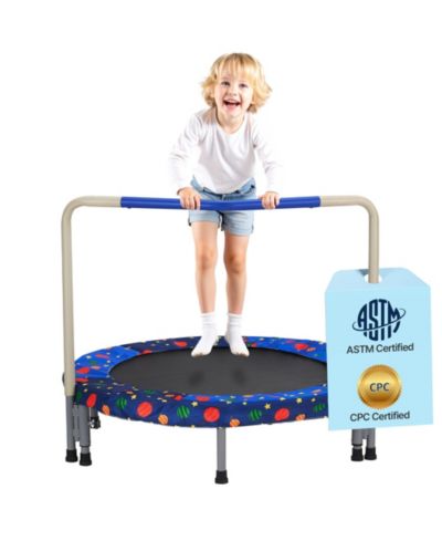 Mecale 36" Foldable Mini Trampoline with Handle, 220 lb Capacity, Ages 3+