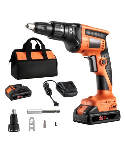 Шуруповерт по гипсокартону Mecale 20V Max Brushless, беспроводной набор с 2 аккумуляторами, зарядным устройством, клипсой для ремня и сумкой для инструментов