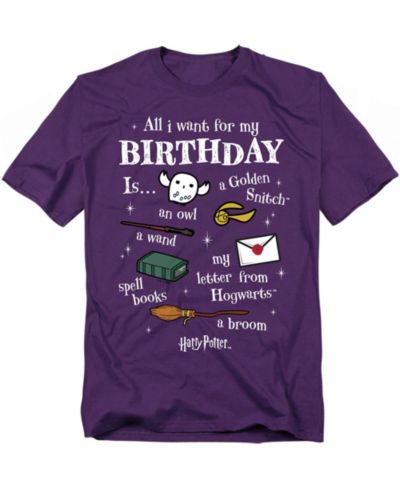 Harry Potter Men's Birthday Wishlist T Shirt
