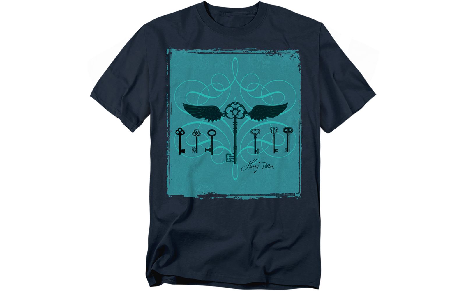 Мужская футболка Harry Potter Winged Keys Guarding The Stone