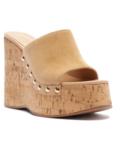 Женские сандалии-мюли Schutz Dalle Studs Slip-On Wedge