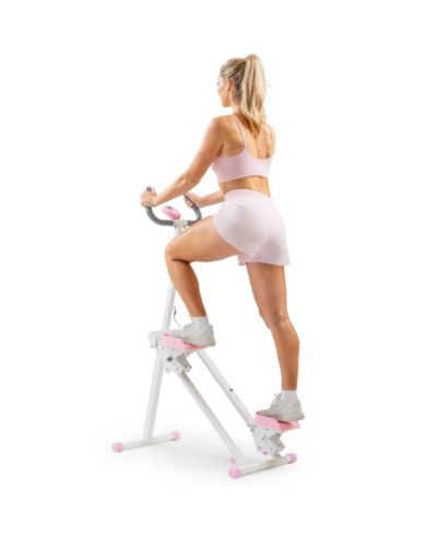 Sunny Health & Fitness Складной кардио-степпер Smart с приложением SunnyFit, розовый