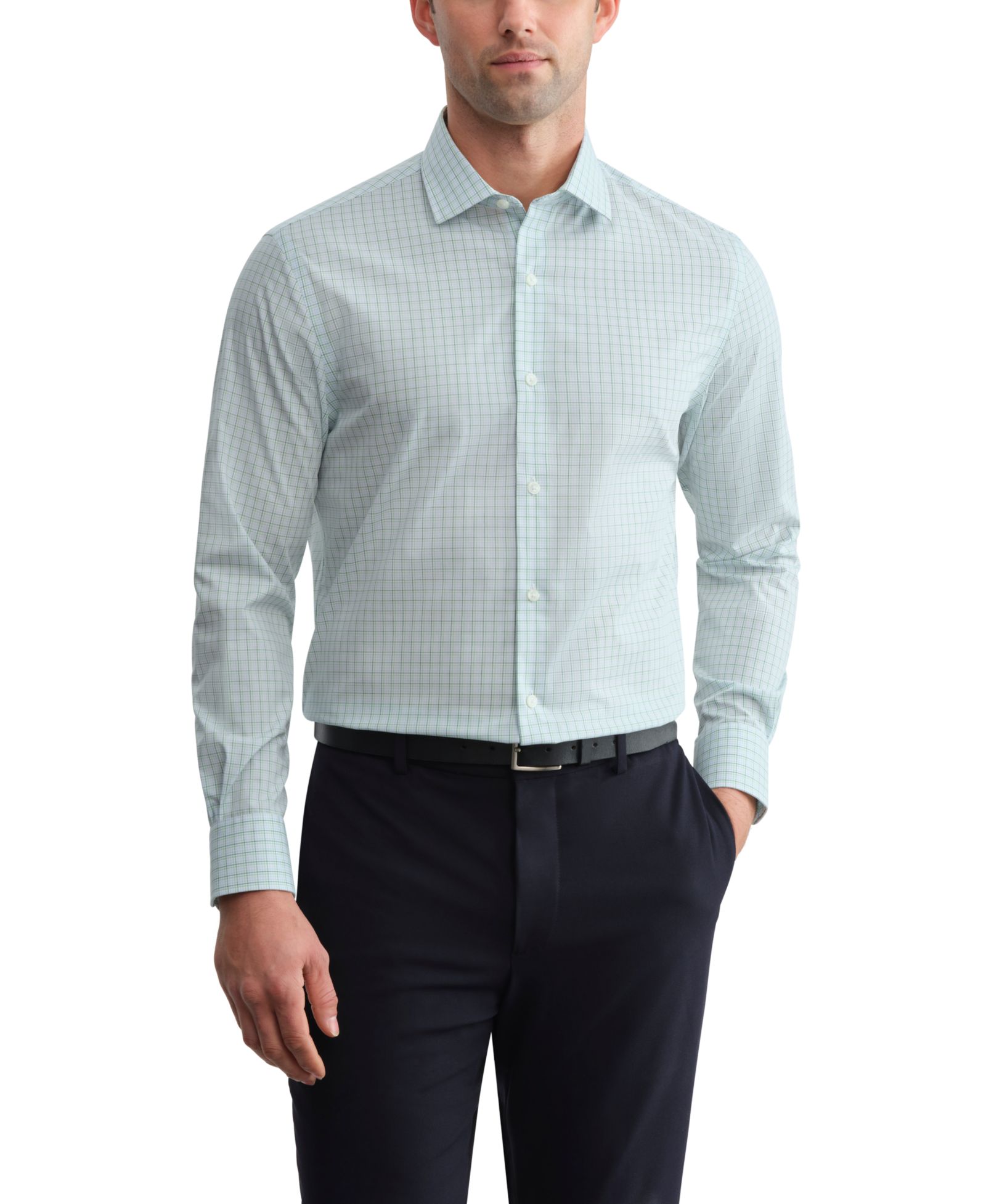 Tommy Hilfiger Men's TH Flex Twill Regular-Fit Dress Shirt