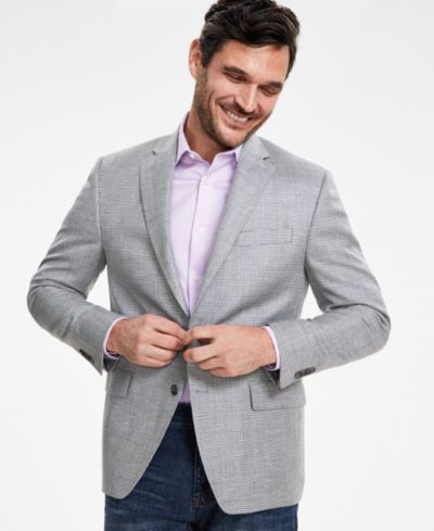 Мужской спортивный пиджак Michael Kors Classic-Fit Silk & Wool Blend