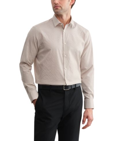 Calvin Klein Мужская рубашка из хлопка Refined Cotton Stretch, Regular Fit
