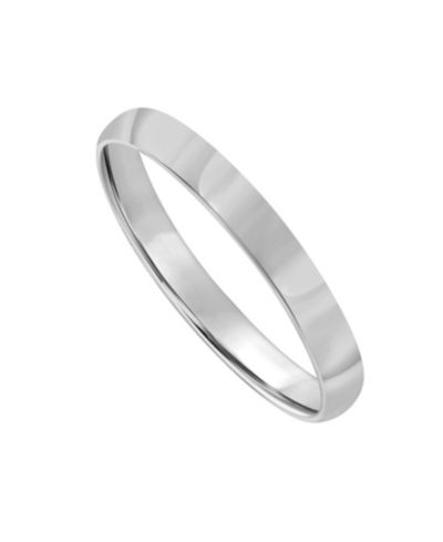 Macy's Men's 3mm Low Dome Wedding Band Ring in 10k Gold or 10k White Gold