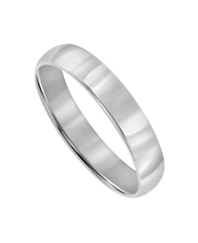 Macy's Men's 4mm Low Dome Wedding Band Ring in 10k Gold or 10k White Gold
