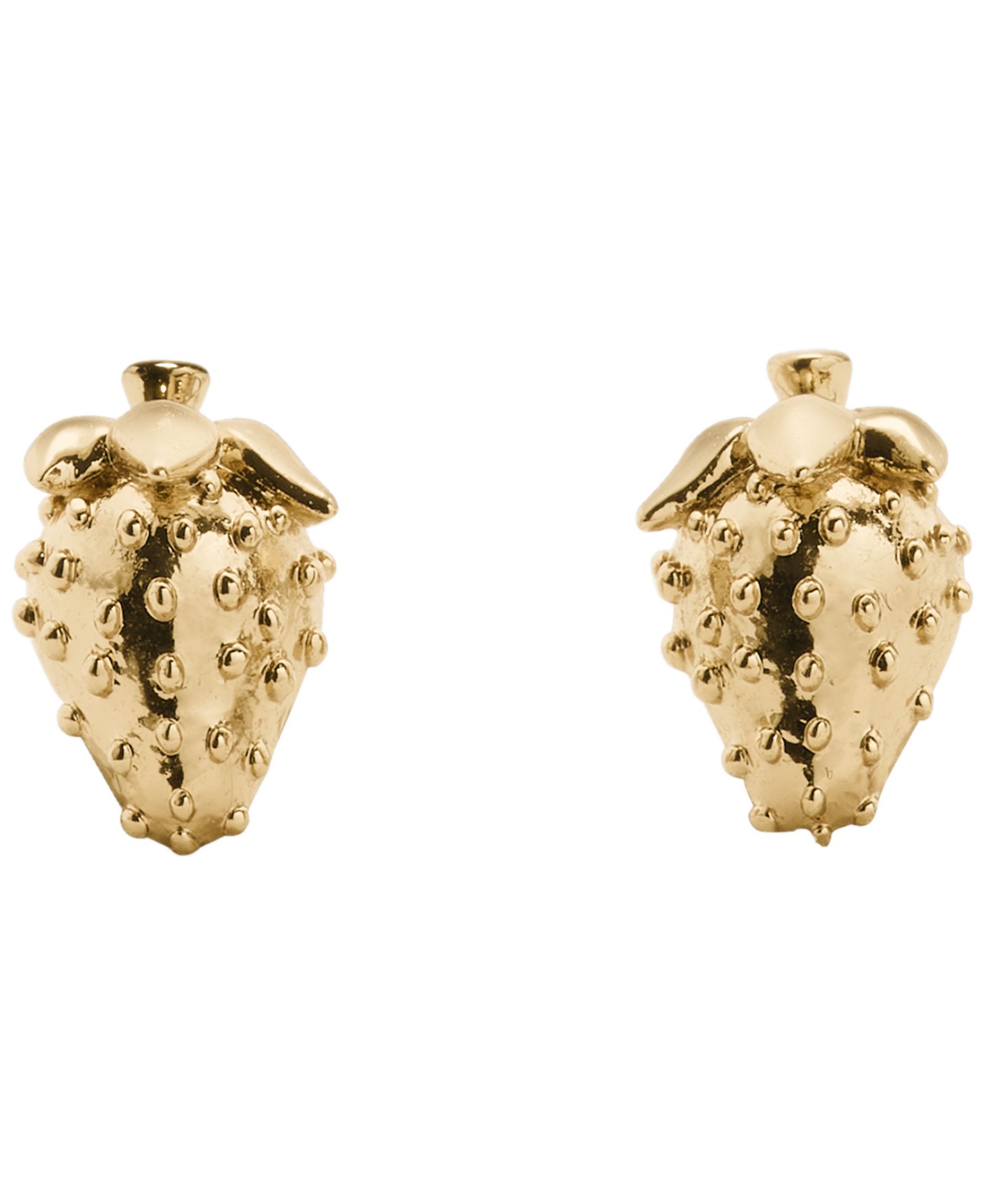kate spade new york Gold-Tone Secret Garden Strawberry Stud Earrings