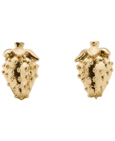 Серьги-гвоздики kate spade new york Gold-Tone Secret Garden Strawberry
