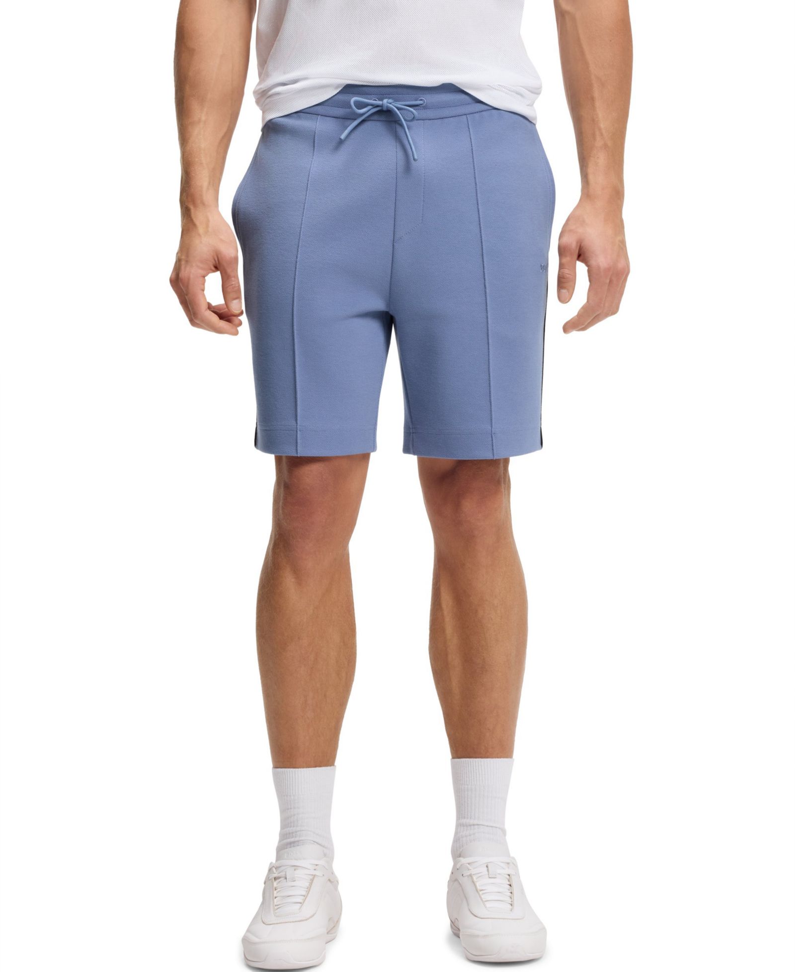 BOSS by Hugo Boss Men's Cotton-Blend Piping Trim Shorts