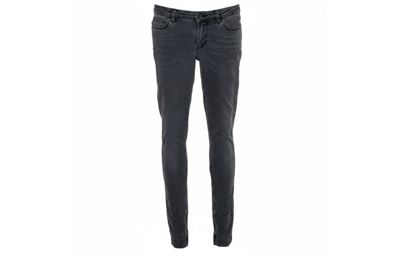 Pre-Owned Dolce & Gabbana Women's Pre-Owned Dolce and Gabbana Grey Light Washed Slim Fit Jeans