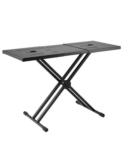 Mecale Складной стойка для DJ, регулируемая высота 32"-43"