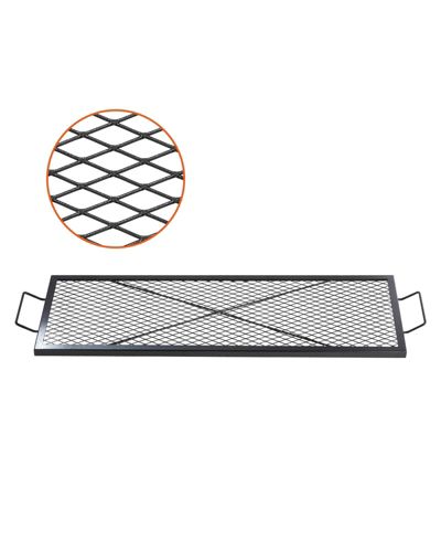 Решетка для гриля Ecooso 44" Rectangle X-Marks из стали с ручкой и поддержкой X Wire, Black