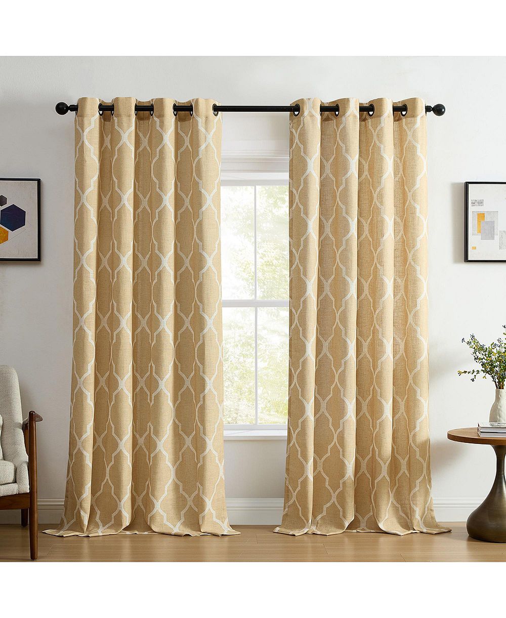 Elrene Home Fashions портьера Medalia Geometric