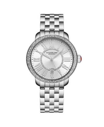 Stuhrling Celestia 4080 Женские кварцевые часы 38mm со стразами Swarovski
