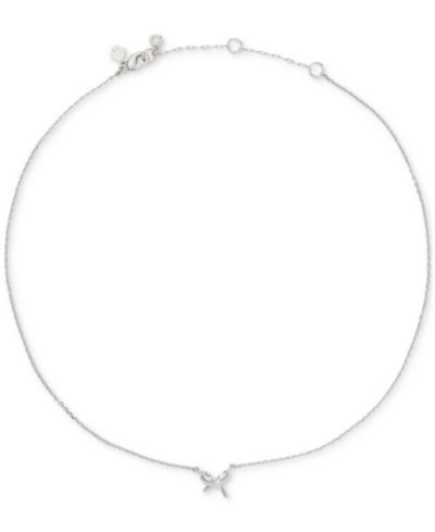 Подвеска-ожерелье kate spade new york Girlie Pearlie Cubic Zirconia Mini Bow