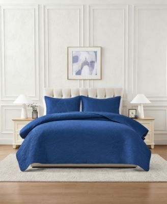 Комплект из 3 стеганых покрывал Chelsea Loft Pinsonic Floral Embossed, King