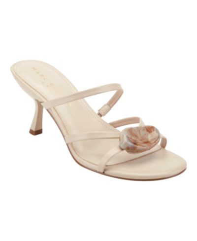 Marc Fisher LTD Women's Natesa Ornamented Strappy Leather Dress Sandals