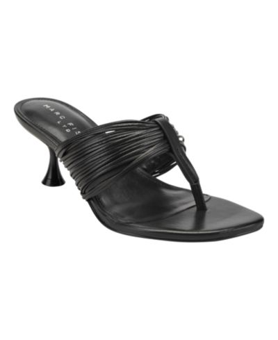 Marc Fisher LTD Женские кожаные сандалии Pamilla на каблуке Kitten Heel