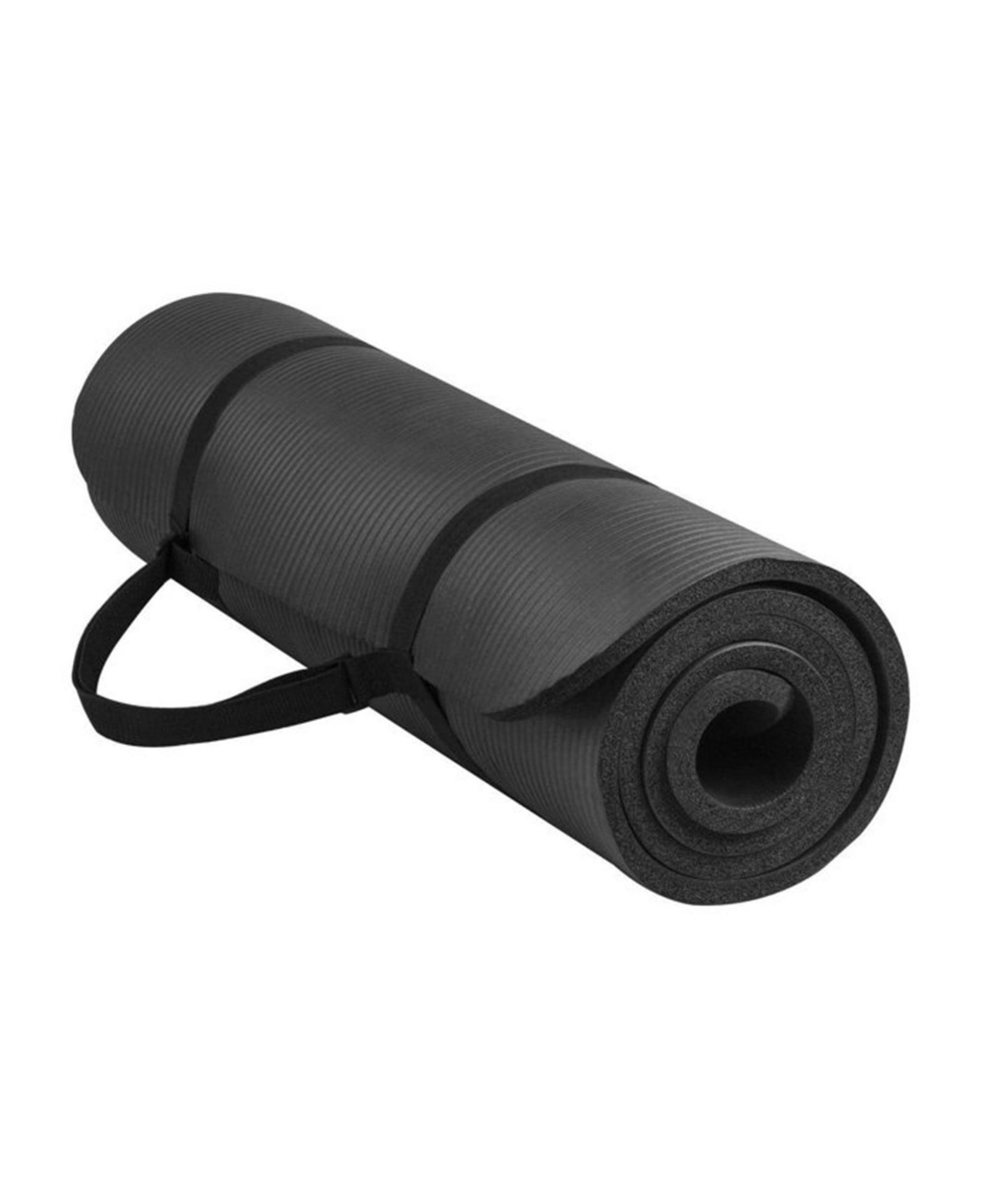 Коврик для йоги BalanceFrom Fitness GoYoga 71x24in, износостойкий, с ремешком