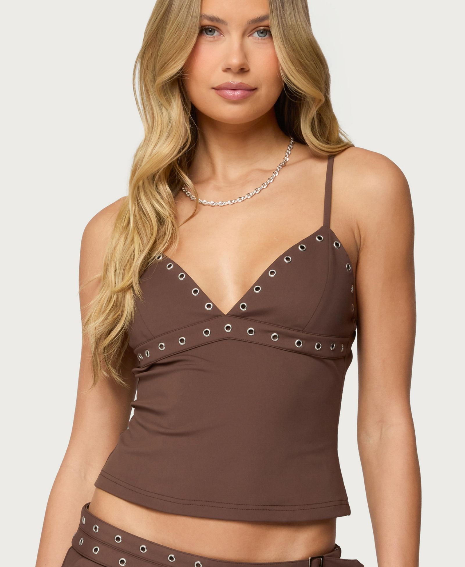 Edikted Women's Hailie Grommet Tank Top