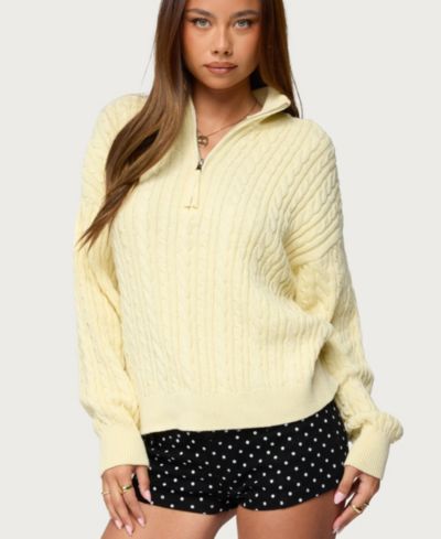 Edikted Women's Sarie вязаный джемпер с молнией