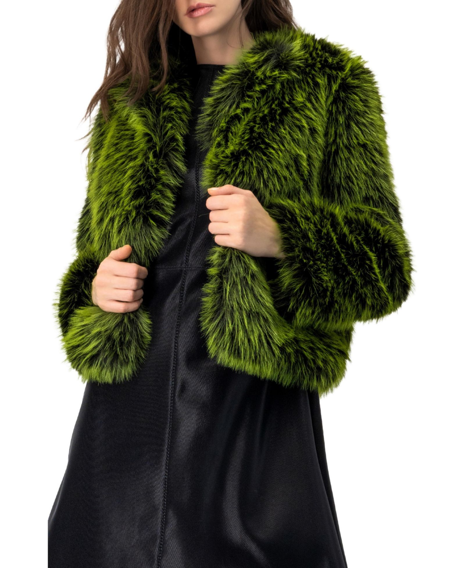 Ivonne Women's IVONN Faux Fur Short Coat