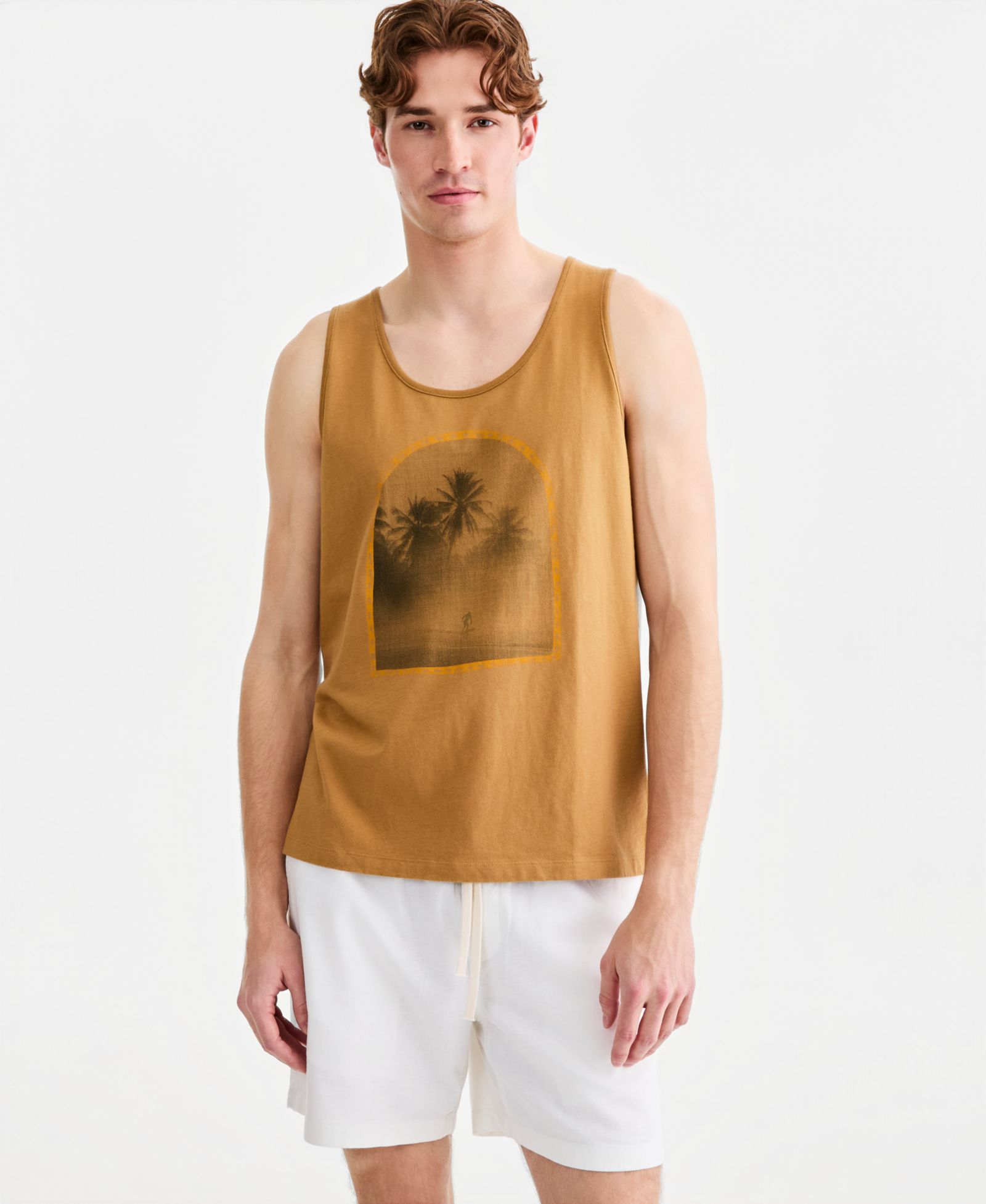 Sun + Stone Men's Cotton Sun Surfer Graphic Tank Top, Macy's Exclusive
