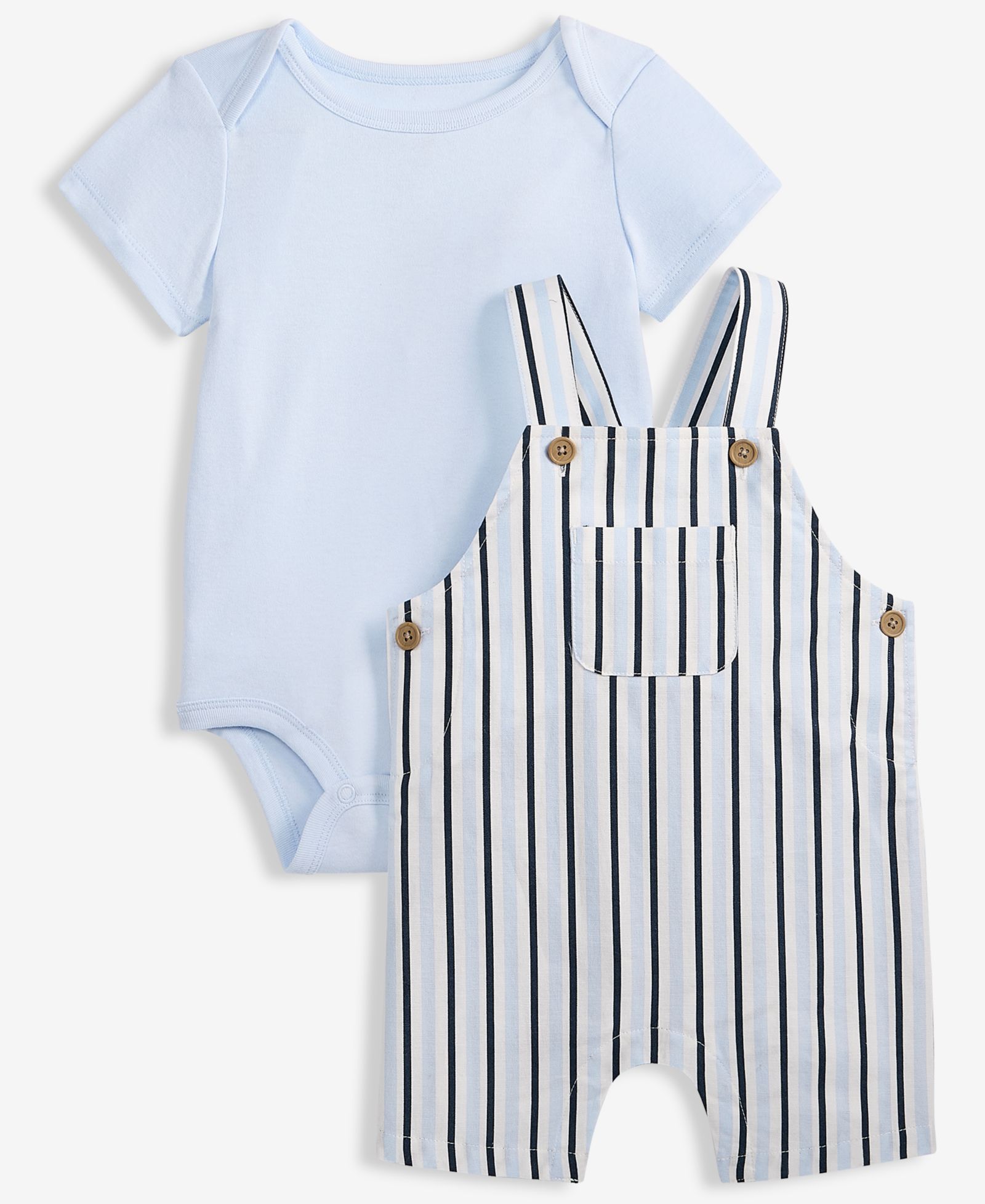 First Impressions Детский комплект из боди и шорт в полоску, 2-Piece Set