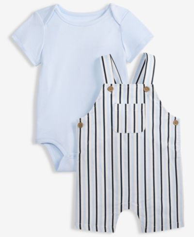 First Impressions Детский комплект из боди и шорт в полоску, 2-Piece Set