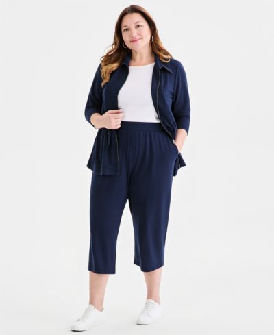 Брюки Style & Co Plus Size LuxLounge из футера