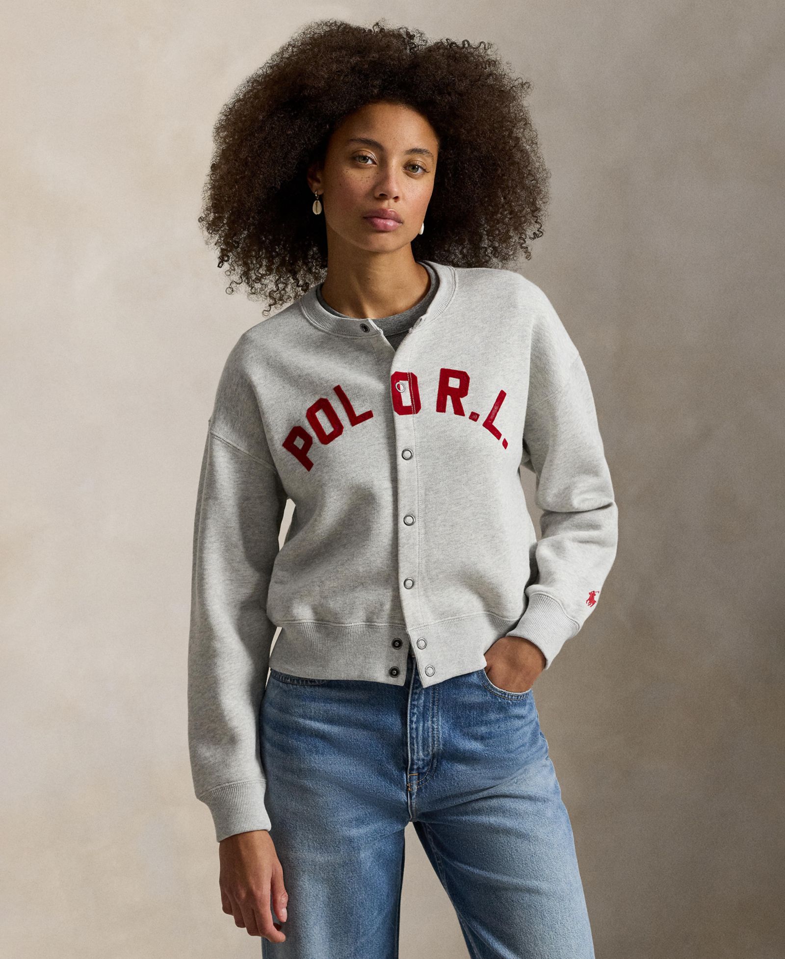 Кардиган Polo Ralph Lauren Women's Crewneck Logo Fleece
