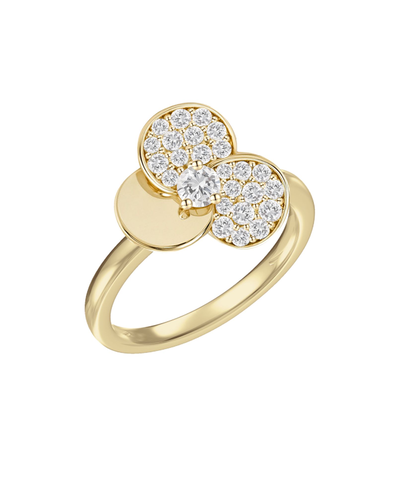 Macy's Diamond Ring (1/3 ct. t.w.) in 14k Gold Over Sterling Silver