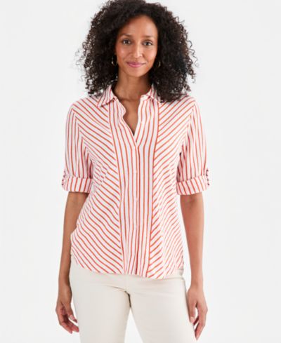 Style & Co Petite рубашка с воротником, Macy's Exclusive