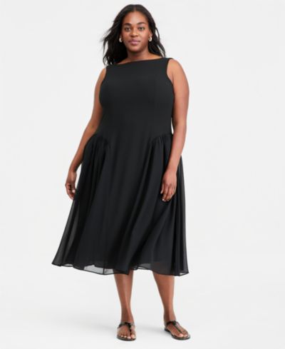 Женское миди-платье Plus Size On 34th с заниженной талией