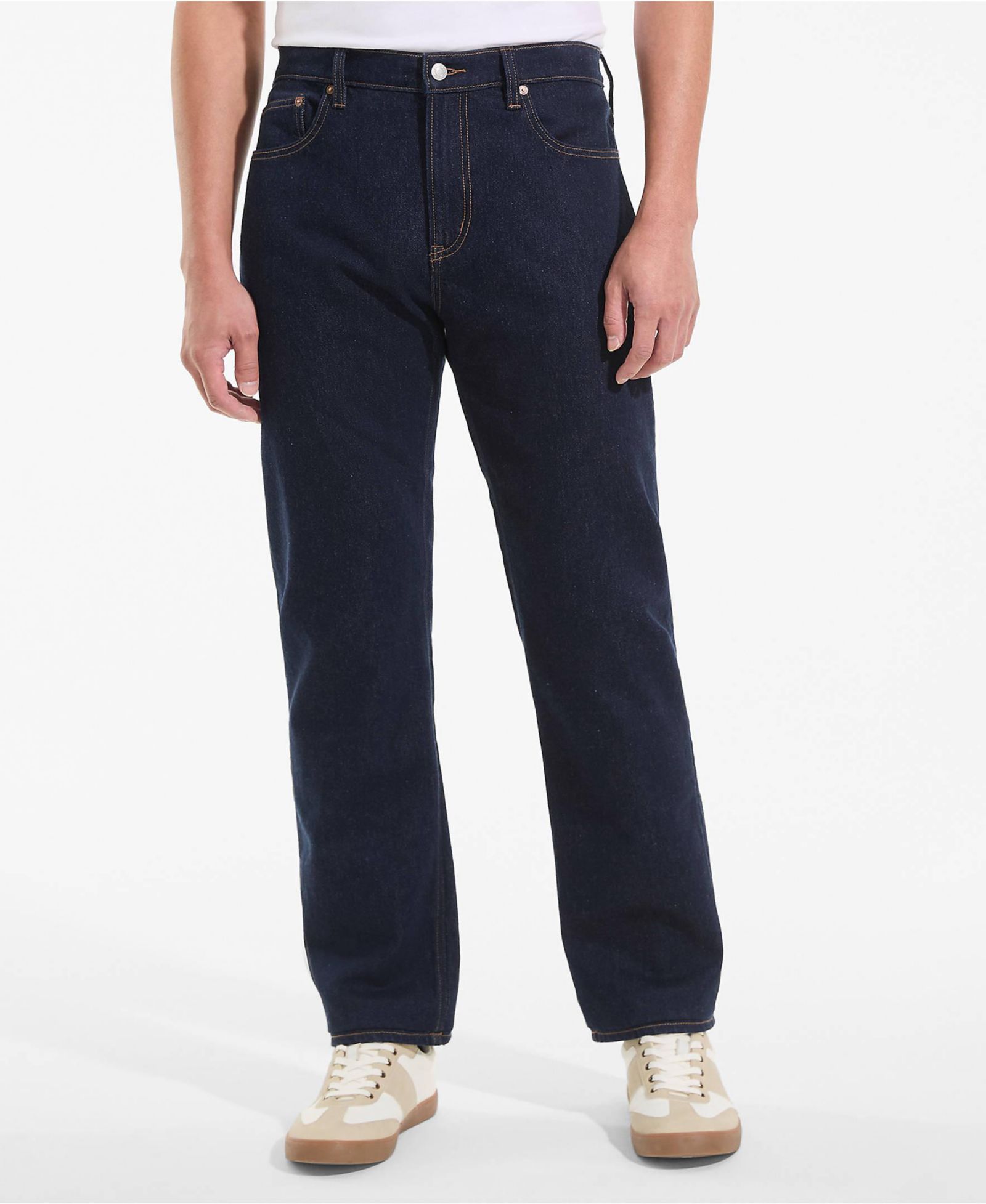 Lands' End Men's Stretch Easy Classic Fit Forever Blue Jean