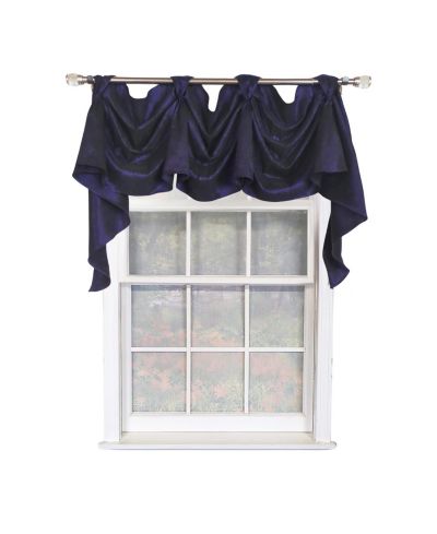 Штора RLF Home Crinkle Taffeta 3-S Victory 100% Polyester Navy 54" x 25"