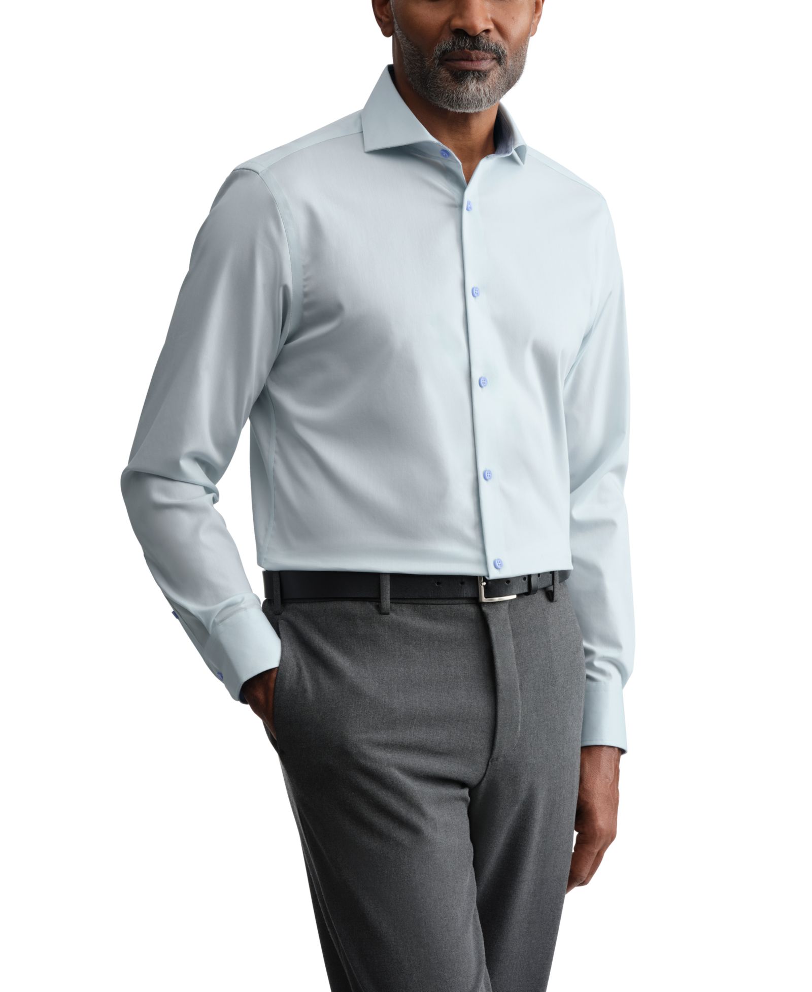 Мужская премиальная рубашка Ted Baker Slim-Fit без необходимости глажки