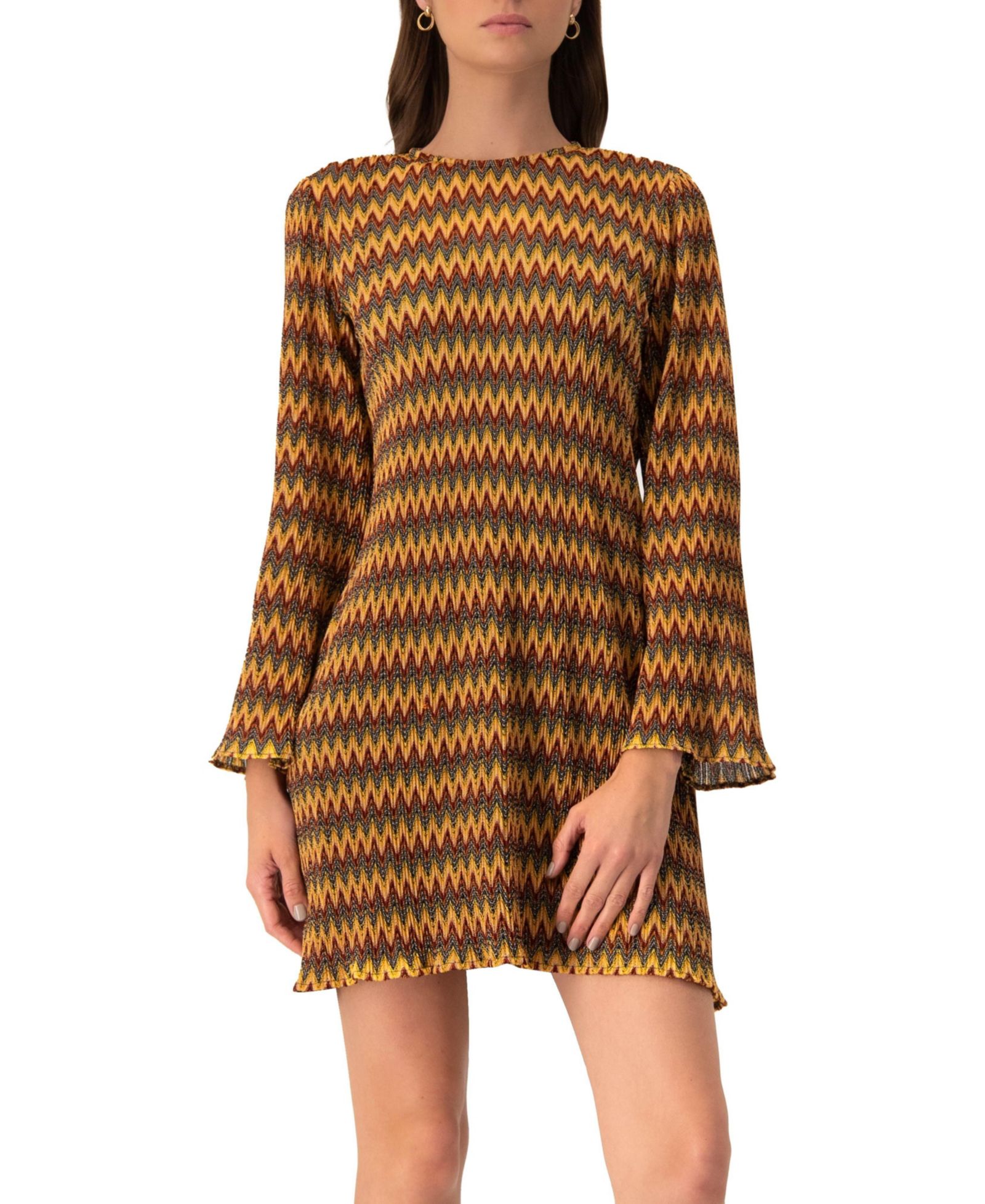 Ivonne Women's Short Knit Dress with Headband