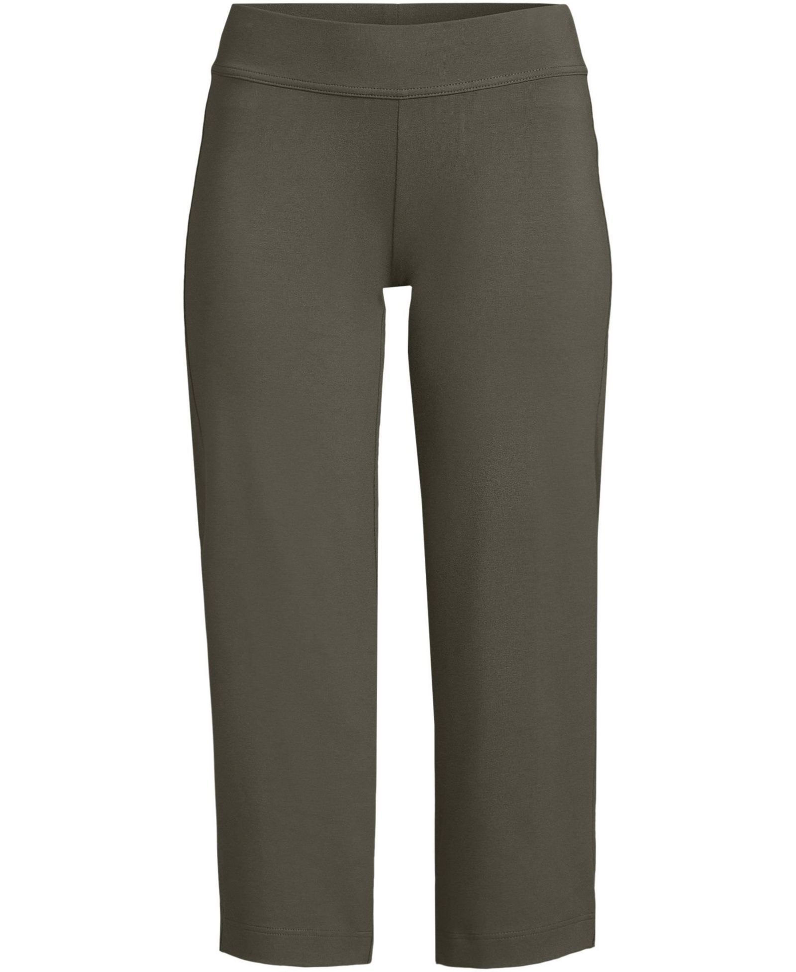 Lands' End Women's Starfish Mid Rise Pull On Crop Pants