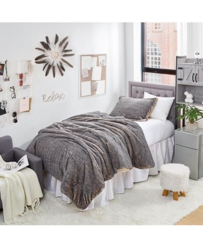 Coma Inducer Polar Wolf - Coma Inducer Oversized Twin Comforter Set - Gray Brown