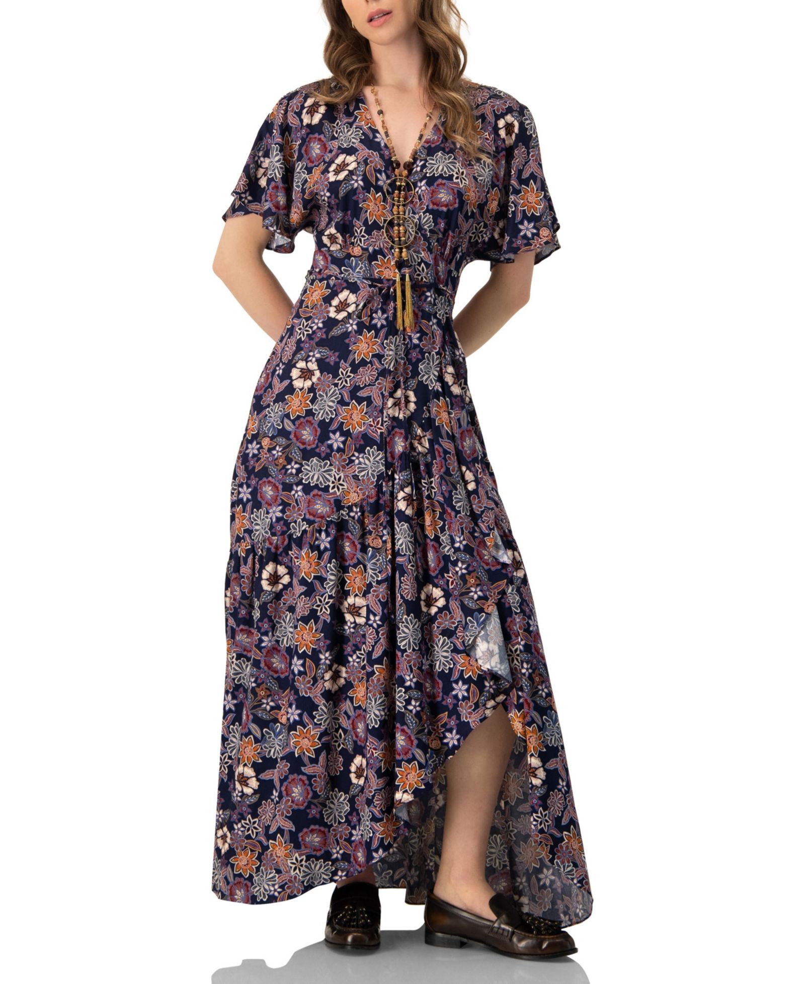 Женское платье макси Ivonne V-Neck Wrap